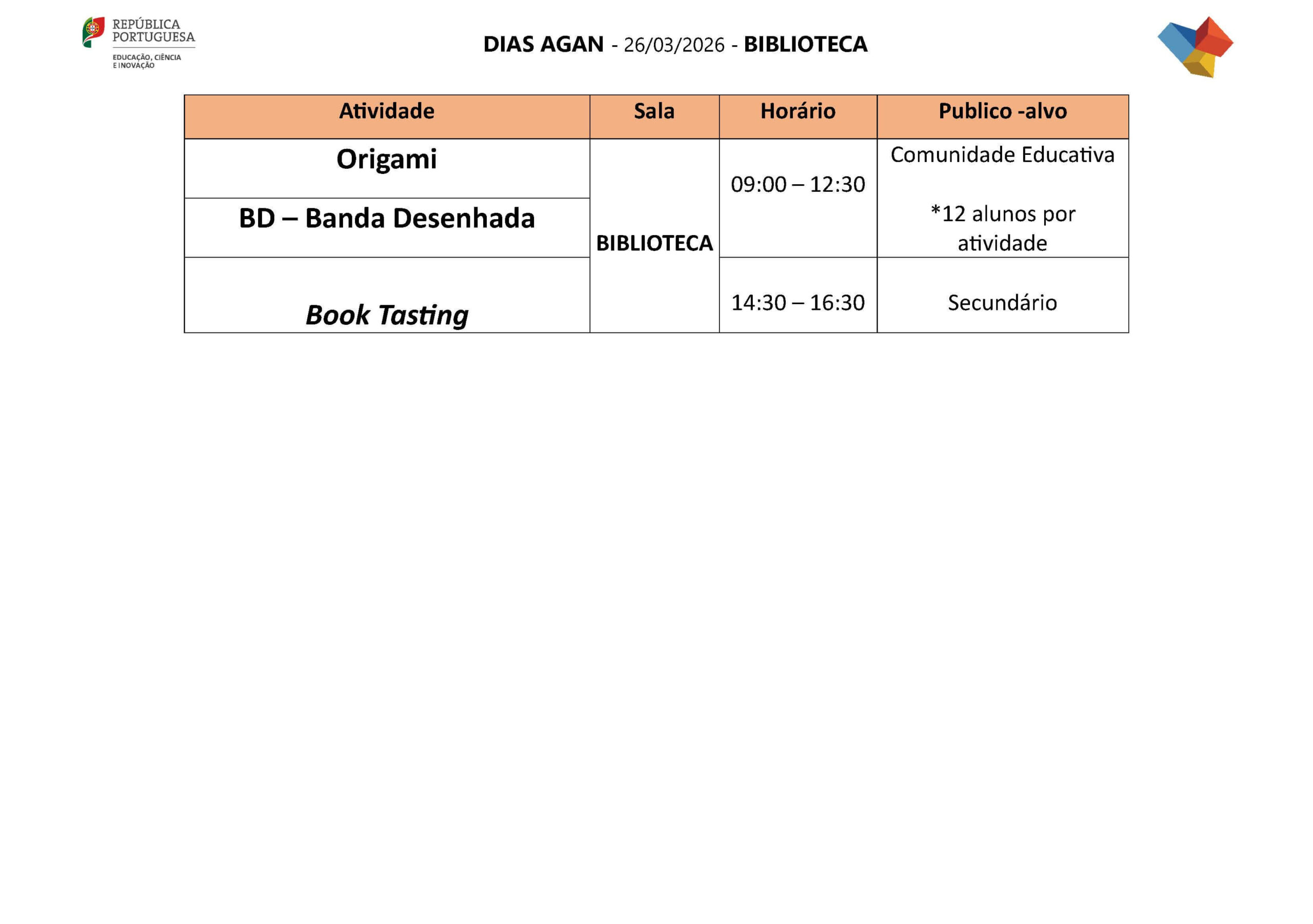 1º DIA Biblioteca