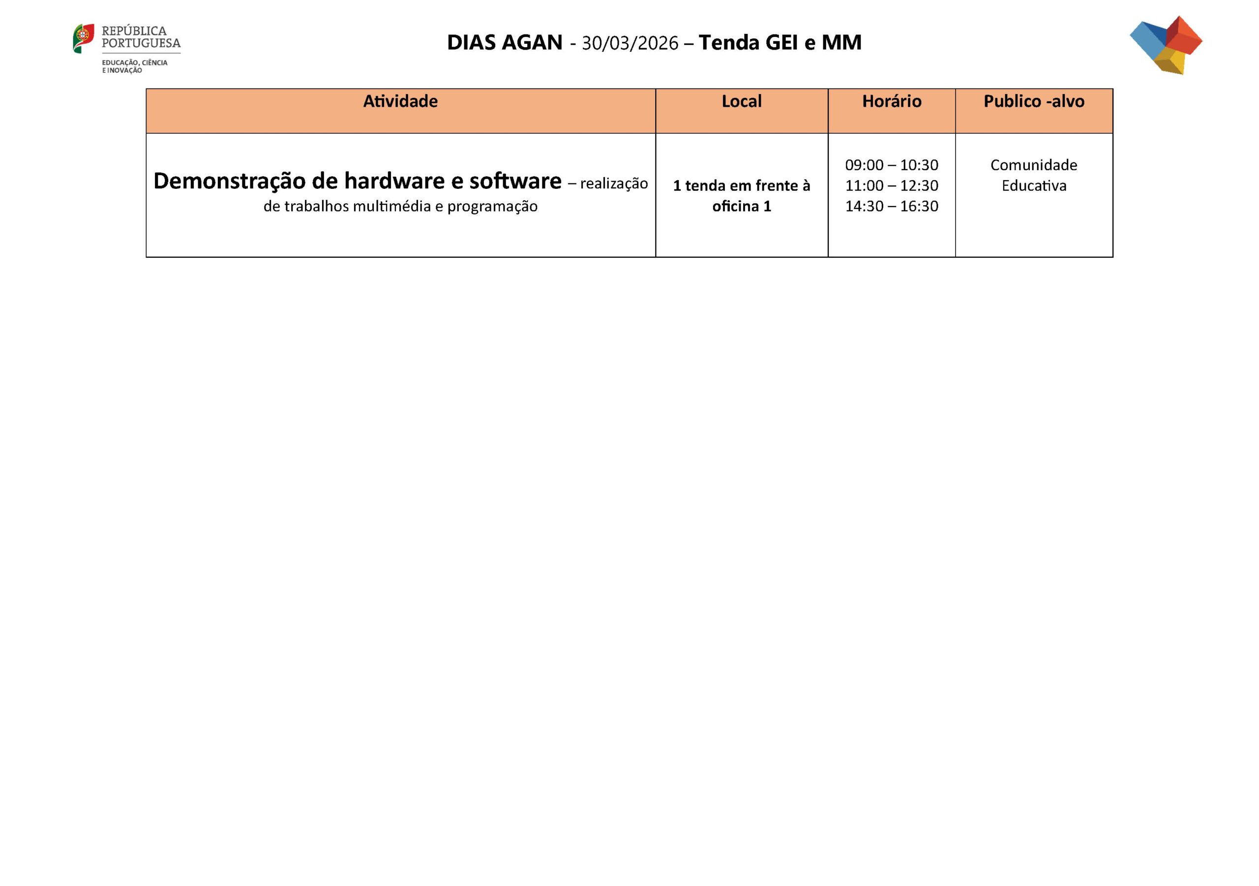 3º DIA Tenda GEI e MM